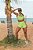 CJSH51002 - Conj. Short e Top Poliamida Brocado com ajuste lateral - Amarelo - Imagem 5