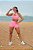 CJSH51004 - Conj. Short e Top Poliamida Brocado com ajuste lateral - Rosa - Imagem 5
