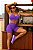 CJSH51007 - Conj. Short e Top Poliamida - Roxo - Imagem 1