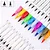Kit com 36 Canetinhas Brush Pen Ponta Dupla - Imagem 3