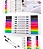 Kit com 24 Canetinhas Brush Pen Ponta Dupla - Imagem 2