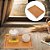 Bandeja Decorativa De Bambu Ecológico Para Servir Café 28cm - Imagem 4