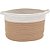 Cesto Organizador Kit 3 Peças De Tecido Multiuso Decorativo - Imagem 3
