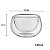 Saladeira De Vidro Transparente Parede Dupla Cozinha 180ml - Imagem 2