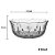 Kit 6 Saladeiras Para Cozinha Tigela Bowl Transparente 450ml - Imagem 5
