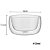 Tigela De Vidro Saladeira Com Parede Dupla Luxo 450ml 13x7cm - Imagem 3