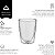 Copo Água Parede Dupla Clear Bebidas 280ml Vidro Resistente - Imagem 3