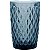 Conjunto de 6 Copos Long Drink Azul de Vidro Elegante 370ml - Imagem 2