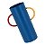 Vaso Para Plantas Decorativo De Metal Azul Com Alça 15cm - Imagem 3