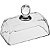 Mantegueira de Vidro Porta Manteiga Com Tampa 8x14x9cm - Imagem 4