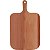 Tábua De Carne Para Churrasco Corte E Servir Madeira Natural - Imagem 1