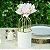 Vaso Decorativo De Cerâmica Branco Floreira Gaiola Luxuoso - Imagem 6
