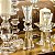 Castiçal De Cristal Porta Velas Decorativo Sofisticado 10cm - Imagem 5