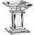 Castiçal De Cristal Porta Velas Decorativo Sofisticado 10cm - Imagem 1