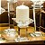 Castiçal De Cristal Porta Velas Decorativo Sofisticado 10cm - Imagem 6