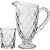 Conjunto de Jarra com Copos de Cristal Full Diamond 1L 7Pçs - Imagem 1