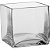 Vaso de Vidro Square Para Plantas Aquario Multifuncoes 12cm - Imagem 1