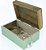 Caixa Organizadora Vert em Madeira Verde Home & Co Decor - Imagem 3