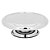 Prato para Bolo Sobremesa Quazar Inox Prata Com Pé 11x32cm - Imagem 1