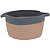 Conjunto com 3 Cestas de Tecido Cinza Organizadora Allegra - Imagem 3