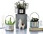 Vaso para Jardim Enfeite Design Elegante Branco Cacto Garden - Imagem 3