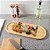 Tábua de Corte Bambu Natural Para Servir Carnes Luxo 45x16cm - Imagem 3