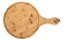 Tábua Para Servir Churrasco Petisco de Bambu Natural Redonda - Imagem 2