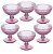 Taça Para Coquetel De Frutas E Sobremesa Vidro Rosa 150ml - Imagem 1