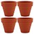 Vaso Clay Terracota Home & Co Natural 5 x 5 cm 4 Pecas Decor - Imagem 1