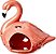 Flamingo Decorativo de Cerâmica Rosa Flamant Adorno 13x14cm - Imagem 1
