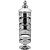 Pote de Vidro Decorativo Prateado Striped Potiche Luxo Casa - Imagem 1