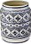 Dacle Vaso Decorativo Ceramica Azul e Branco Home&Co 26x22cm - Imagem 1