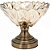 Centro de Mesa Effleur Vidro Ambar Com Pé Decorativo 21x25cm - Imagem 1