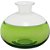 Garrafa Decorativa Thyara de Vidro Verde P/ Sala 15x17x17cm - Imagem 1
