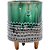 Cachepô Viso Com Pé Cerâmica Verde Home&co Para Decoração - Imagem 1