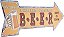 Placa Decorativa Retro Metal Laranja Seta para Sala Quarto - Imagem 2
