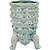 Vaso Fergie Cachepô com Pé em Cerâmica Azul Home&Co 13x8cm - Imagem 1