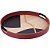Bandeja Redonda Mdf Para Café da Manhã Casa 4x30x30cm Marrom - Imagem 1
