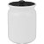 Pote de Cerâmica Branco 850ml Glow Tampa Silicone 14x10cm - Imagem 1