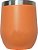 Copo Térmico Inox Laranja 355ml Para Cerveja Café Chá Bebida - Imagem 1