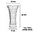 Vaso De Vidro Design Luxuoso Lilie Para Sala Quarto Interior - Imagem 3
