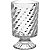 Vaso De Vidro Transparente Decorativo Flores Casa 18x11x11cm - Imagem 1