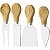 Jogo de 4 Peças Facas de Cortar Queijo Cheesy Inox 22X19X3Cm - Imagem 1