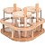 Jogo de Porta Condimento Table Suporte Borossilicato 11X20cm - Imagem 1