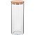 Pote Table Com Tampa Bambu Borossilicato 1,4L 25X10X10Cm - Imagem 1