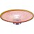 Fruteira Centro De Mesa Glorie De Vidro Vermelho 8x38x36cm - Imagem 1