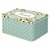 Kit Caixa Decorativa Organizadora Em Metal  2 Peças Floral - Imagem 4