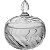 Potiche Vicenza De Cristal 15X9X9Cm Para Mantimentos Chique - Imagem 1