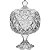 Potiche Mellione De Cristal 29X18X18Cm Para Mantimentos - Imagem 1