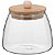 Pote Table Tampa de Bambu Borossilicato 450Ml 10X11X11Cm - Imagem 1